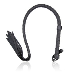 black single tail whip 85 cm 33 5 inch