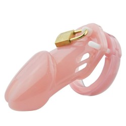 cb 6000 male chastity cage pink