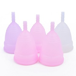 silicone folding period menstrual cup